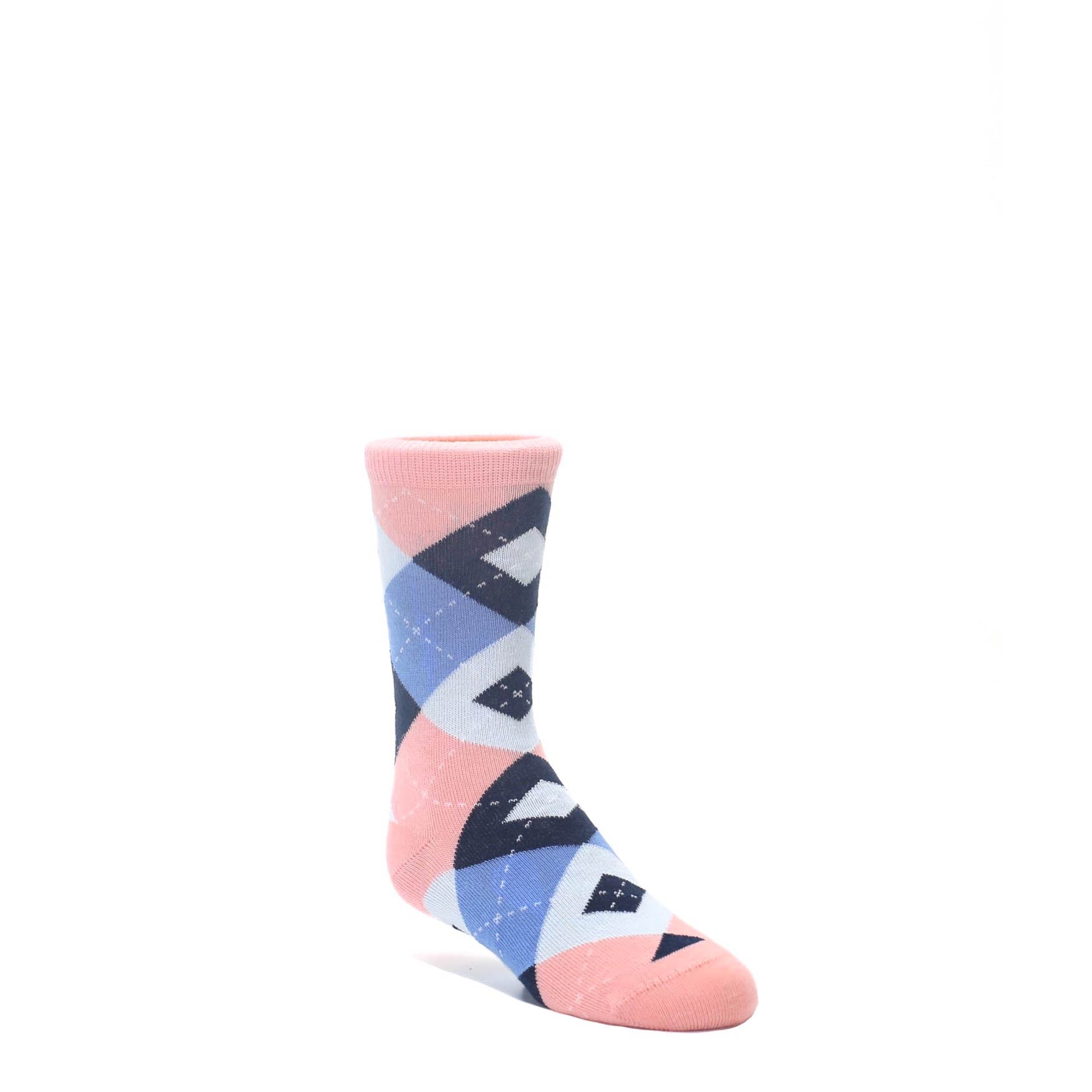 Pink-Blue-Junior-Groomsmen-Kids-Dress-Socks-Statement-Sockwear