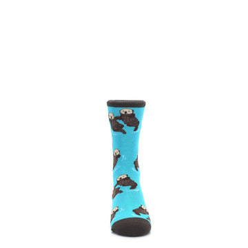 Blue Significant Otter Socks - Kid's Dress Socks