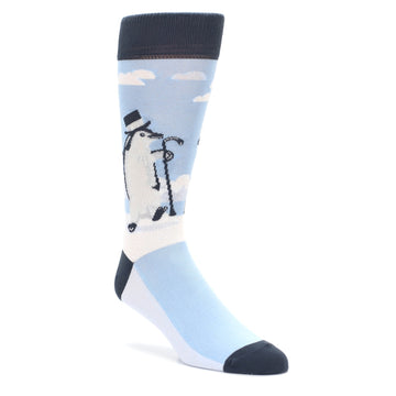 Slick Penguin Socks - Men's Novelty Dress Socks