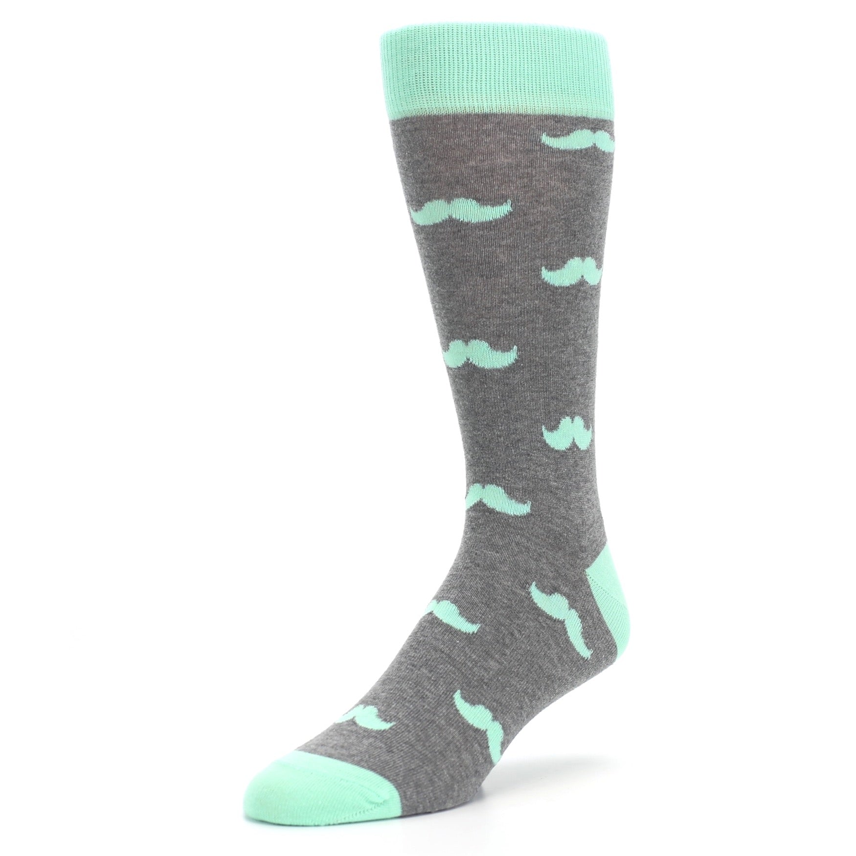 mens mint green dress socks Mint Gray Argyle Wedding Groomsmen Men's Dress Socks U.S. Men's Shoe Sizes 13-16