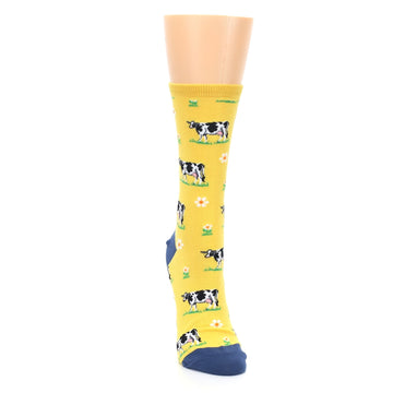 Yellow Cow Socks - Women's Novelty Socks