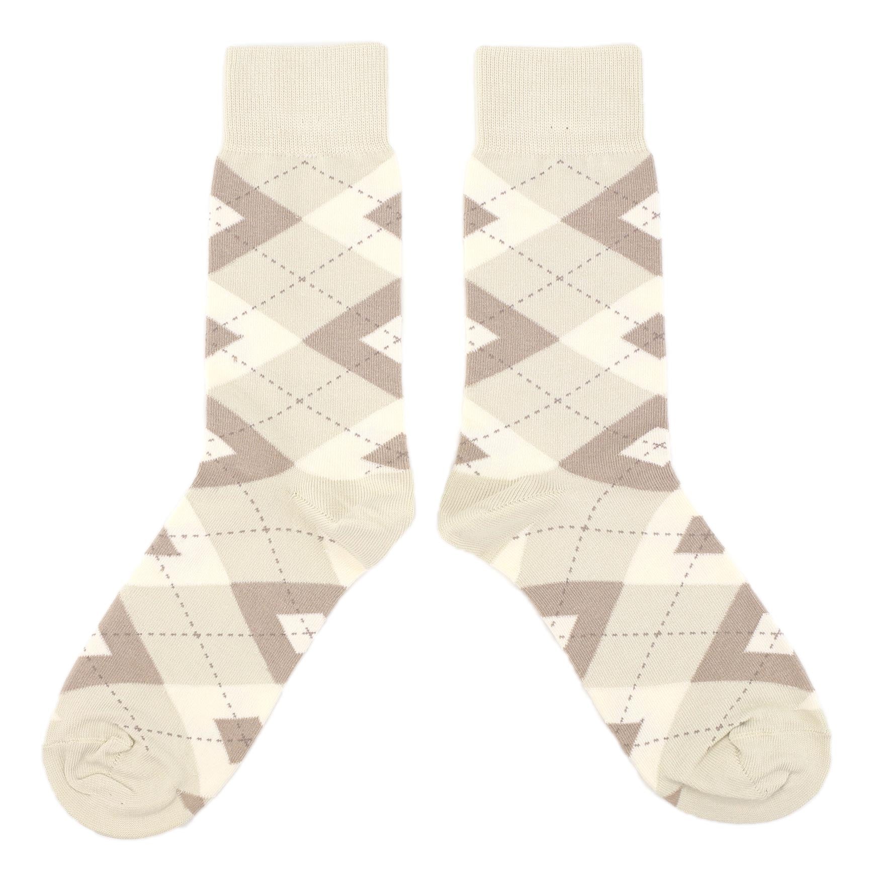 Champagne-Argyle-Mens-Dress-Socks-Statement-Sockwear-overhead