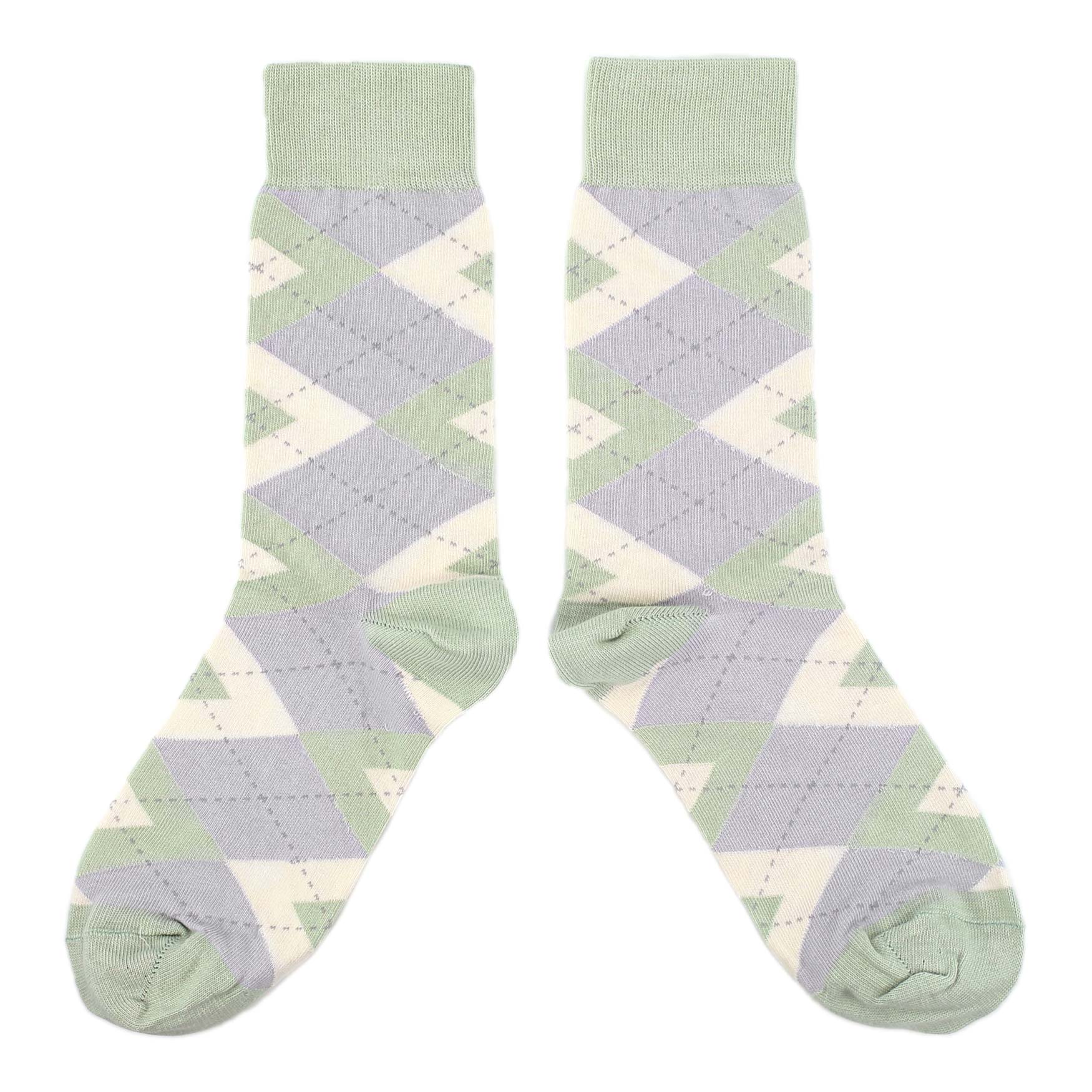 Sage Meadow Gray Argyle Men's Dress Socks Sage Meadow Gray Argyle Men's Dress Socks