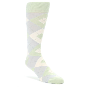 Sage-Meadow-Gray-Argyle-Mens-Dress-Socks-Statement-Sockwear