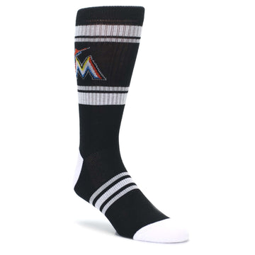Miami Marlins Socks - Men's Athletic Crew Socks