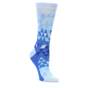 Blues Triangle Geometric Women's Dress Socks