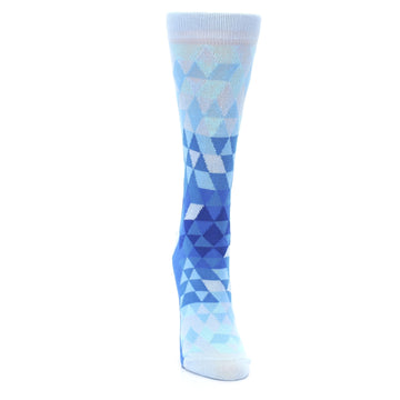 Blues Triangle Geometric Women's Dress Socks