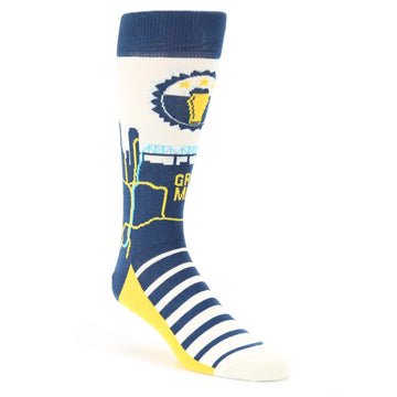 Navy-Yellow-Beer-City-USA-Mens-Dress-Socks-Statement-Sockwear