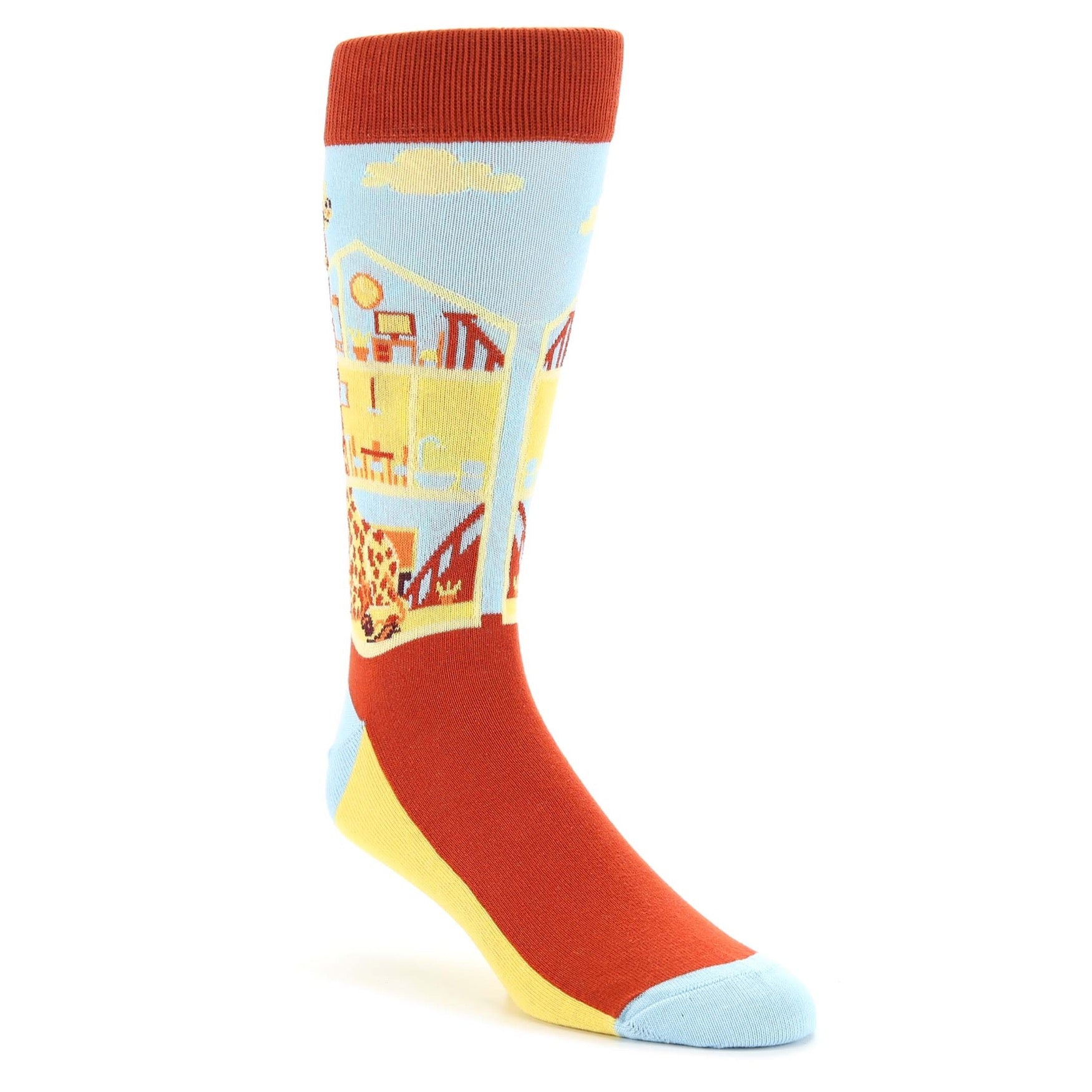 Giraffters Giraffe Socks - Men's Novelty Dress Socks