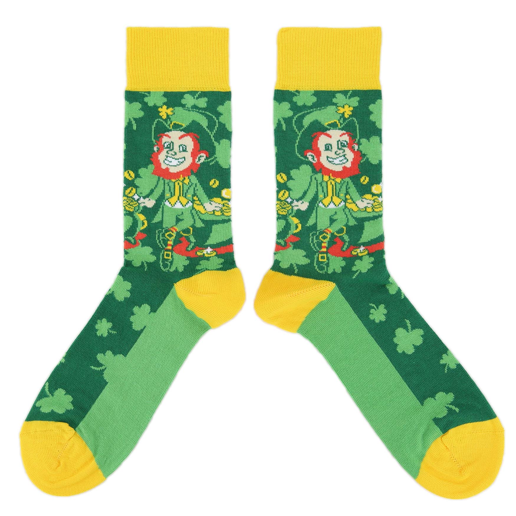 Leprechaun Socks - Men's Novelty Dress Socks U.S. Men's Shoe Sizes 13-16 Leprechaun Socks - Men's Novelty Dress Socks U.S. Men's Shoe Sizes 13-16