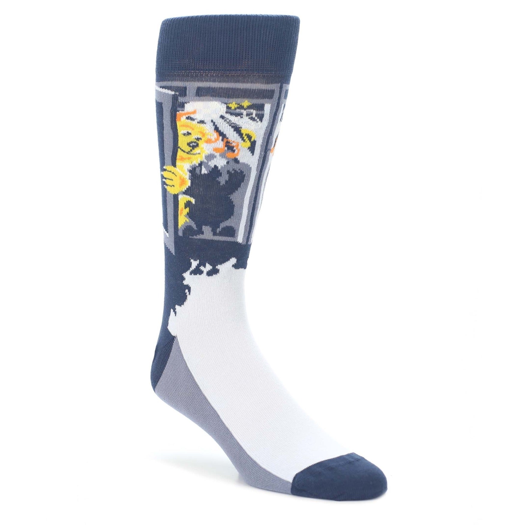 Navy-Boogieman-Dance-Party-Mens-Dress-Socks-Statement-Sockwear