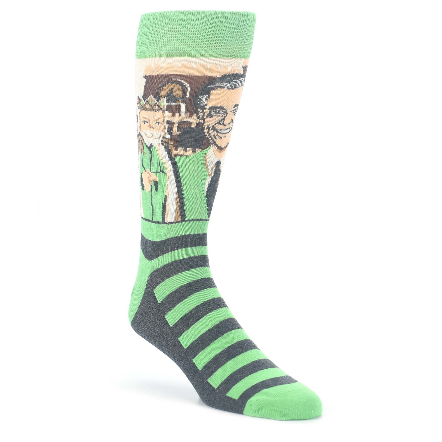 Mister Rogers Neighborhood Socks - Green Men's Dress Socks