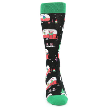 Christmas Camping Socks - Men's Novelty Dress Socks