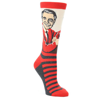 Mister Rogers Socks - Red Women's Dress Socks