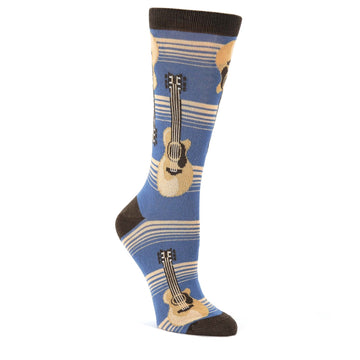 Blue Tan Guitars Women's Dress Socks