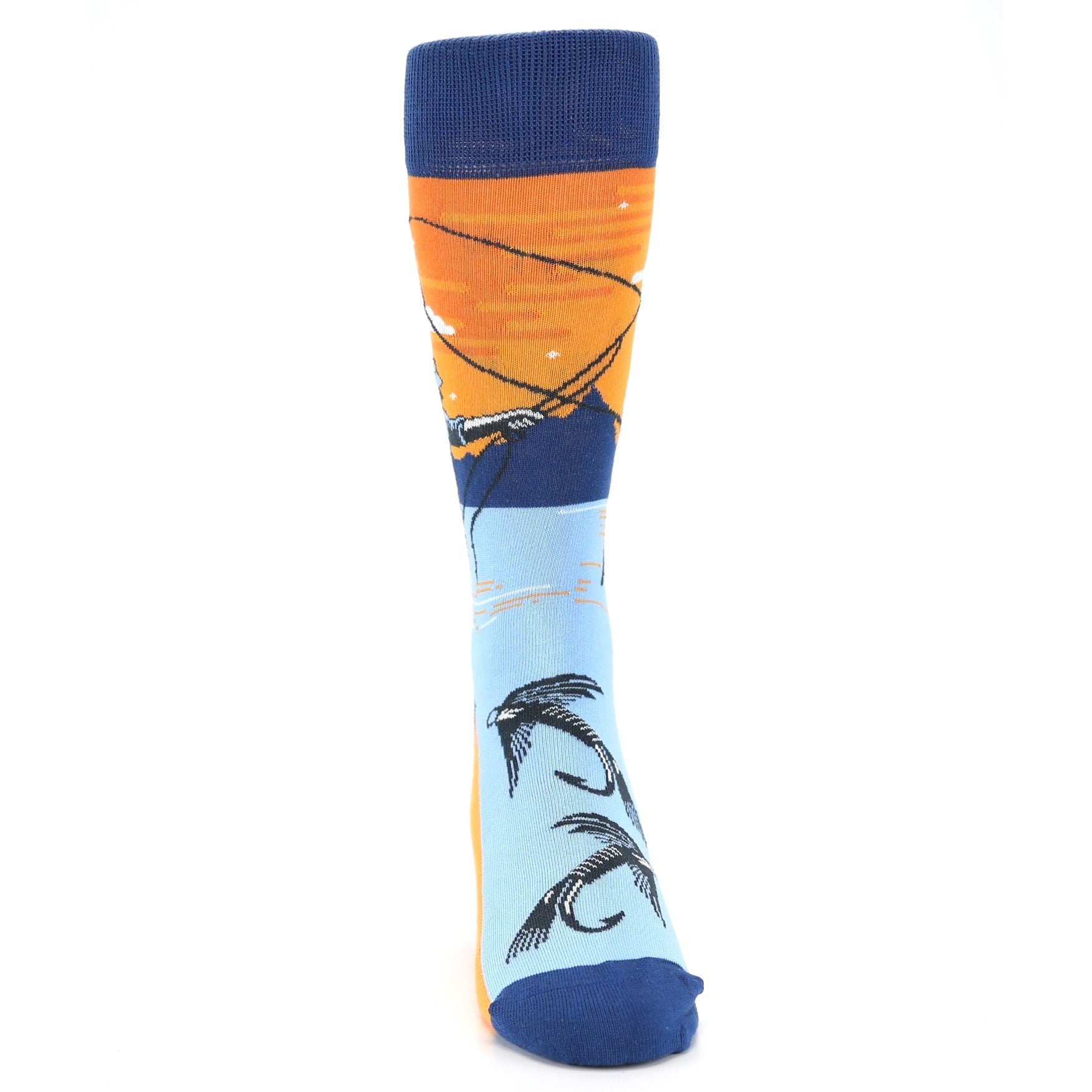 Fly Fishing Socks - Men's Novelty Dress Socks U.S. Men's Shoe Sizes 13-16