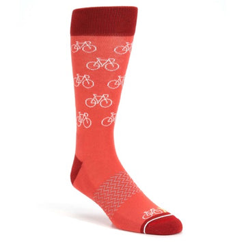 Red Bicycle Socks - Men's Premium Dress Socks