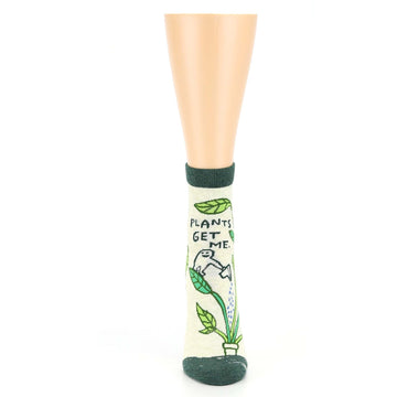 Plants Get Me Socks - Novelty Ankle Socks for Women