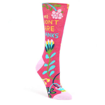 I Don't Care Socks - Novelty Dress Socks for Women