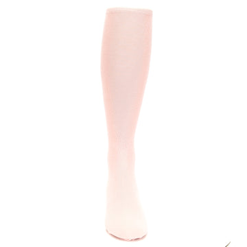Blossom Pink Solid Color Socks - Men's Over-the-Calf Socks
