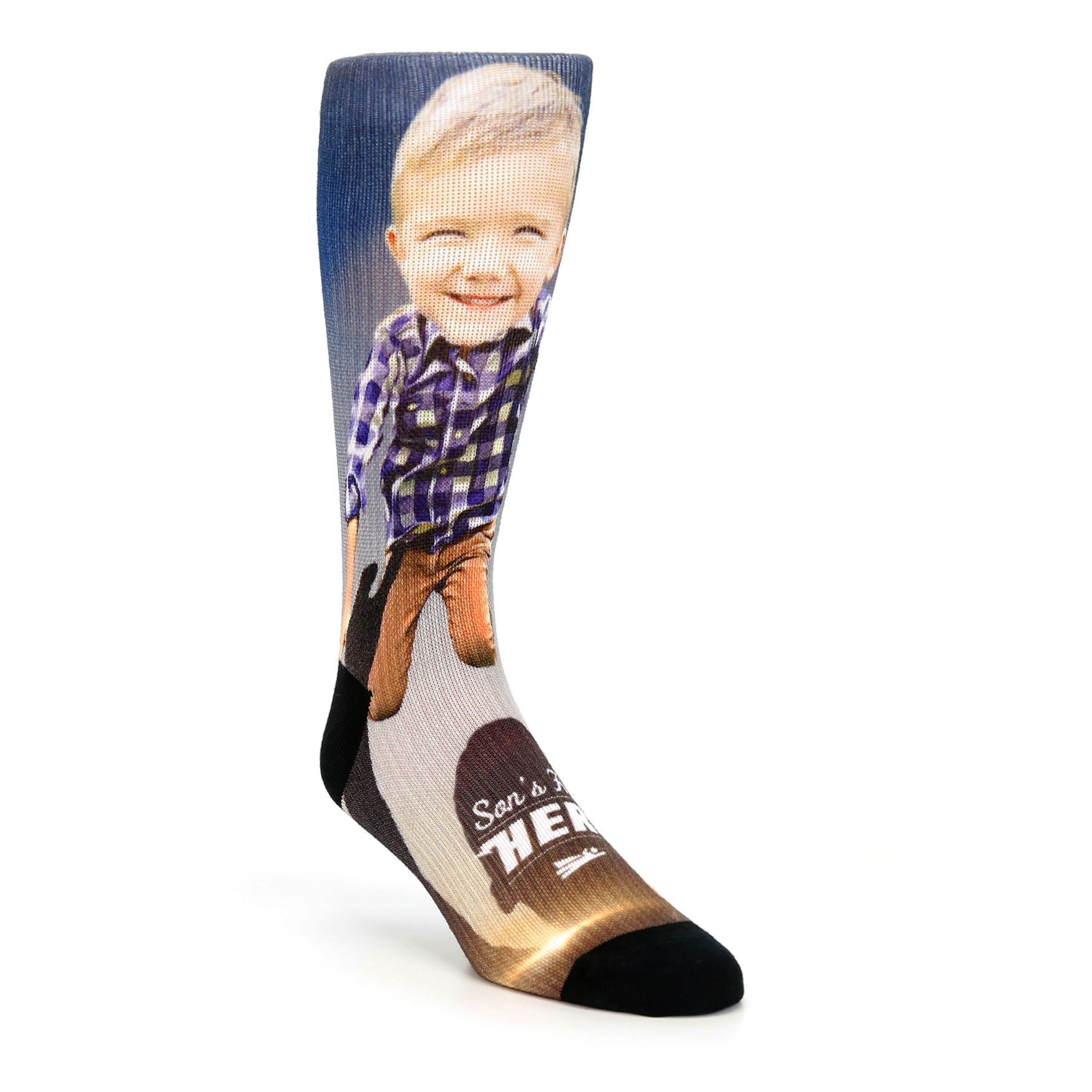 Son's First Hero Custom Face Socks - Men's Custom Socks