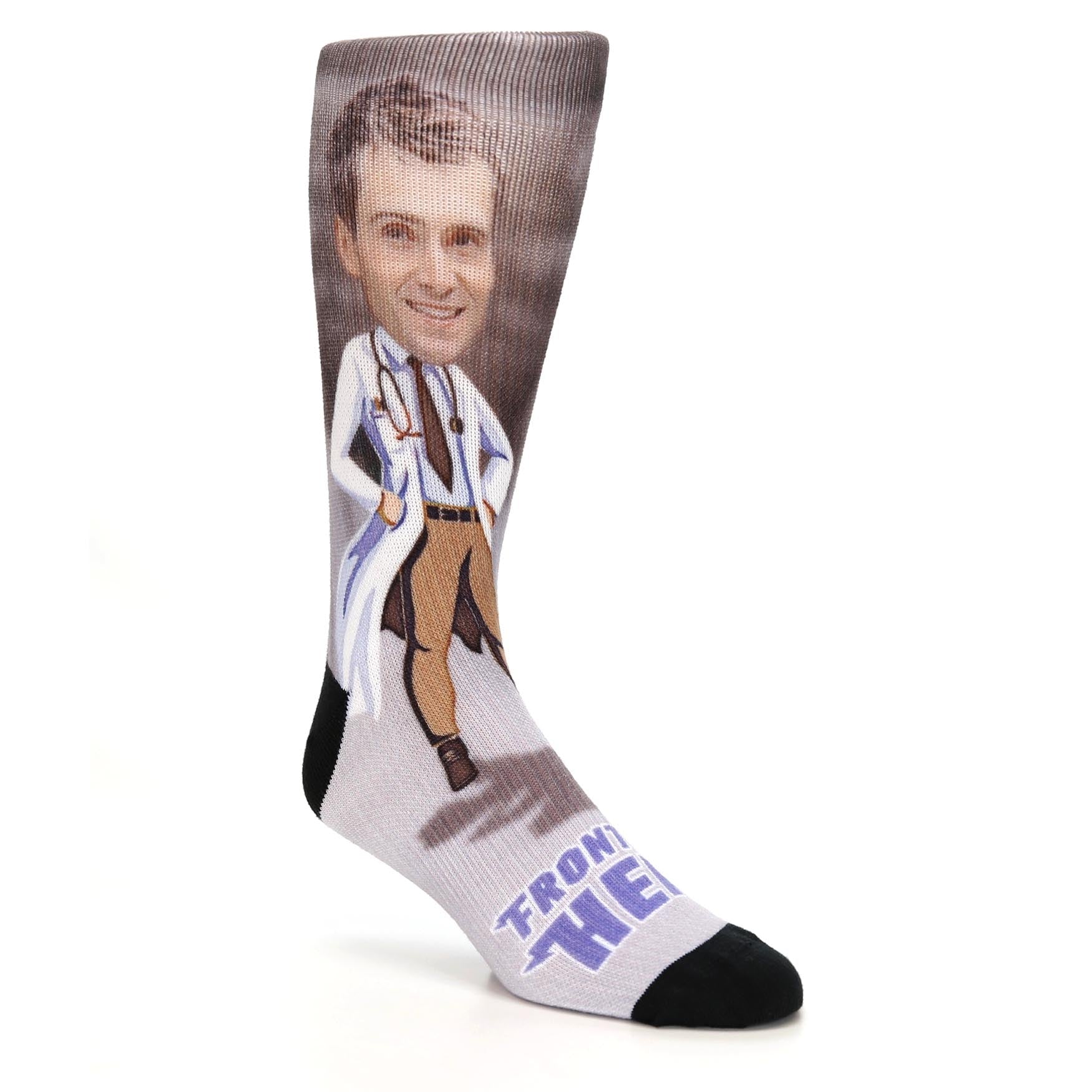 Custom Face Doctor Socks (Frontline Hero) -  Men's Custom Socks
