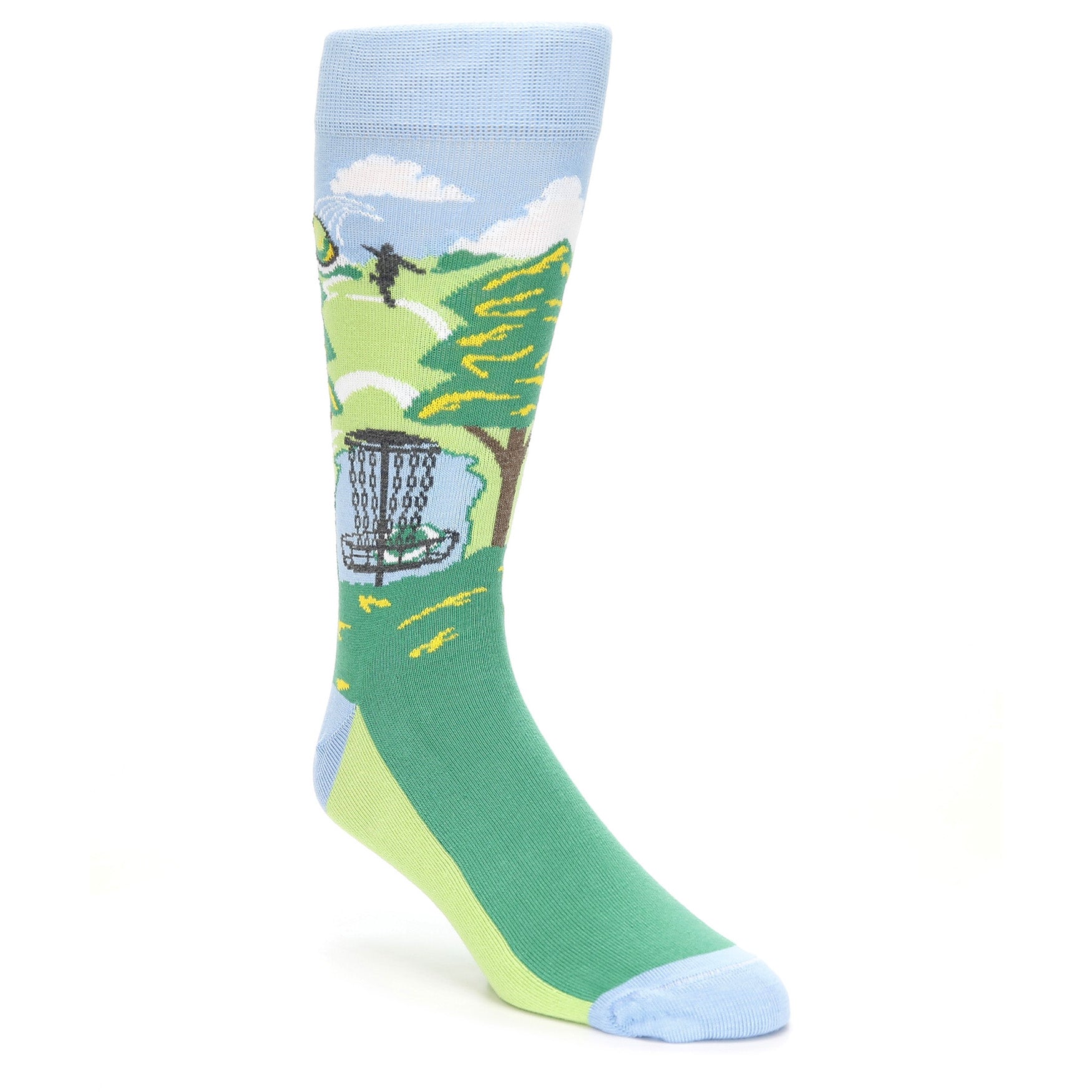 Disc Golf Socks - USA Made - Men's Novelty Dress Socks