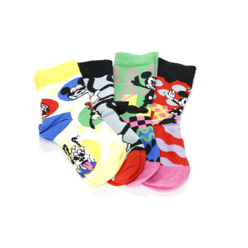 Disney Mickey Mouse Kids Socks 4 Pack Gift Box