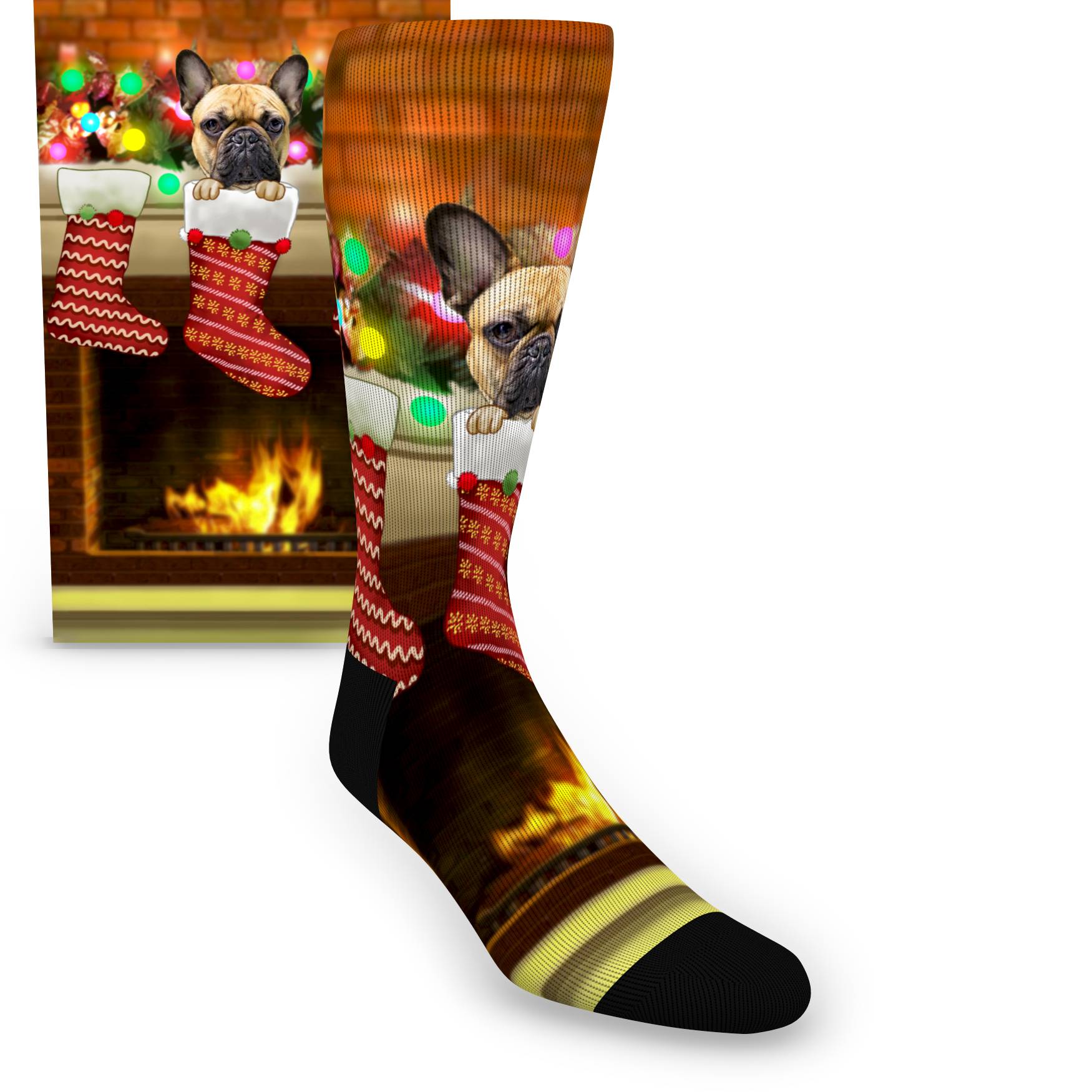Custom Dog or Cat Face Stocking – Men’s Custom Socks