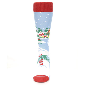 Holiday North Pole Christmas Socks - USA Made - Men's Novelty Socks