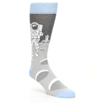 Moon Astronaut Socks - USA Made - Men's Novelty Socks