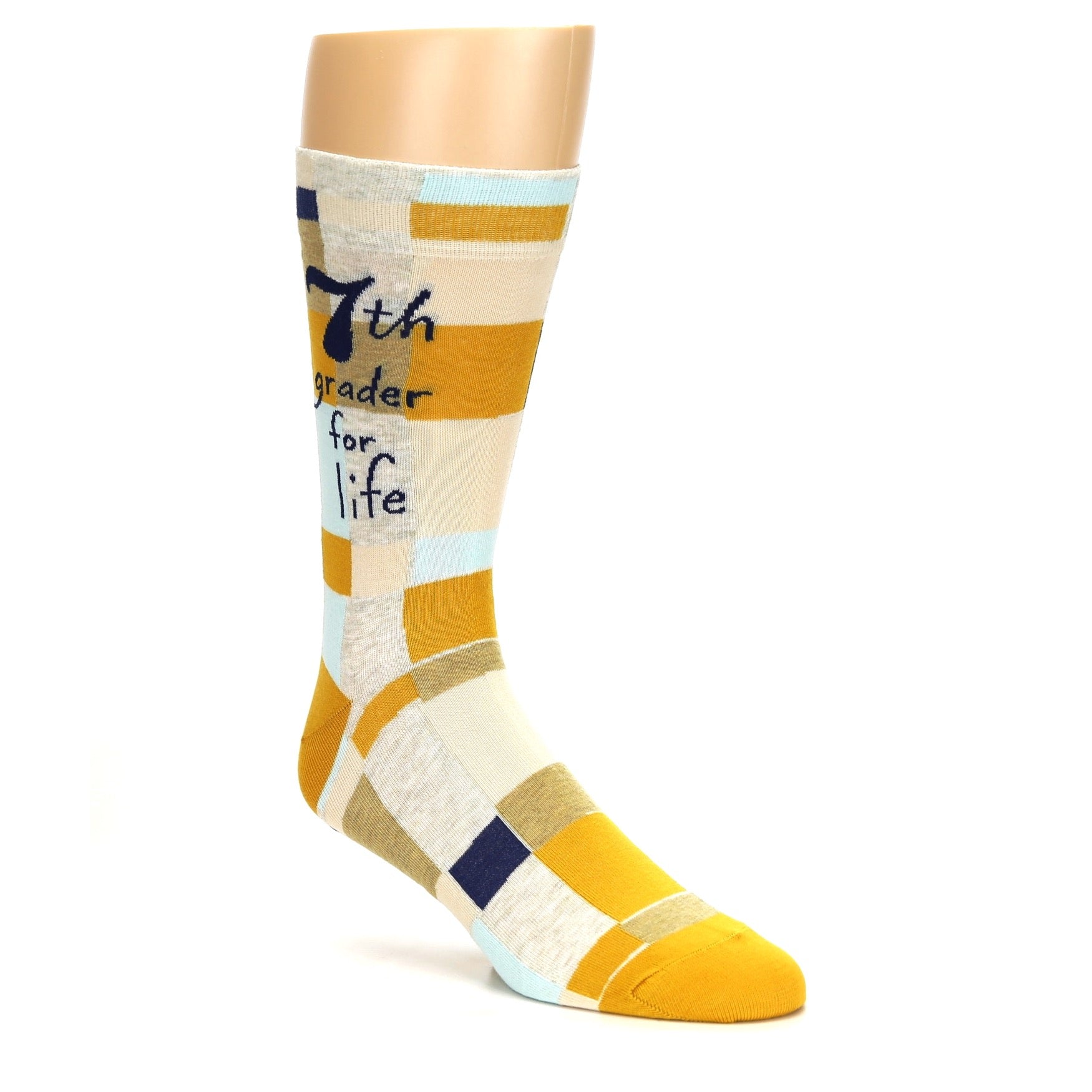 7th Grader for Life Socks - Men's Novelty Dress Socks