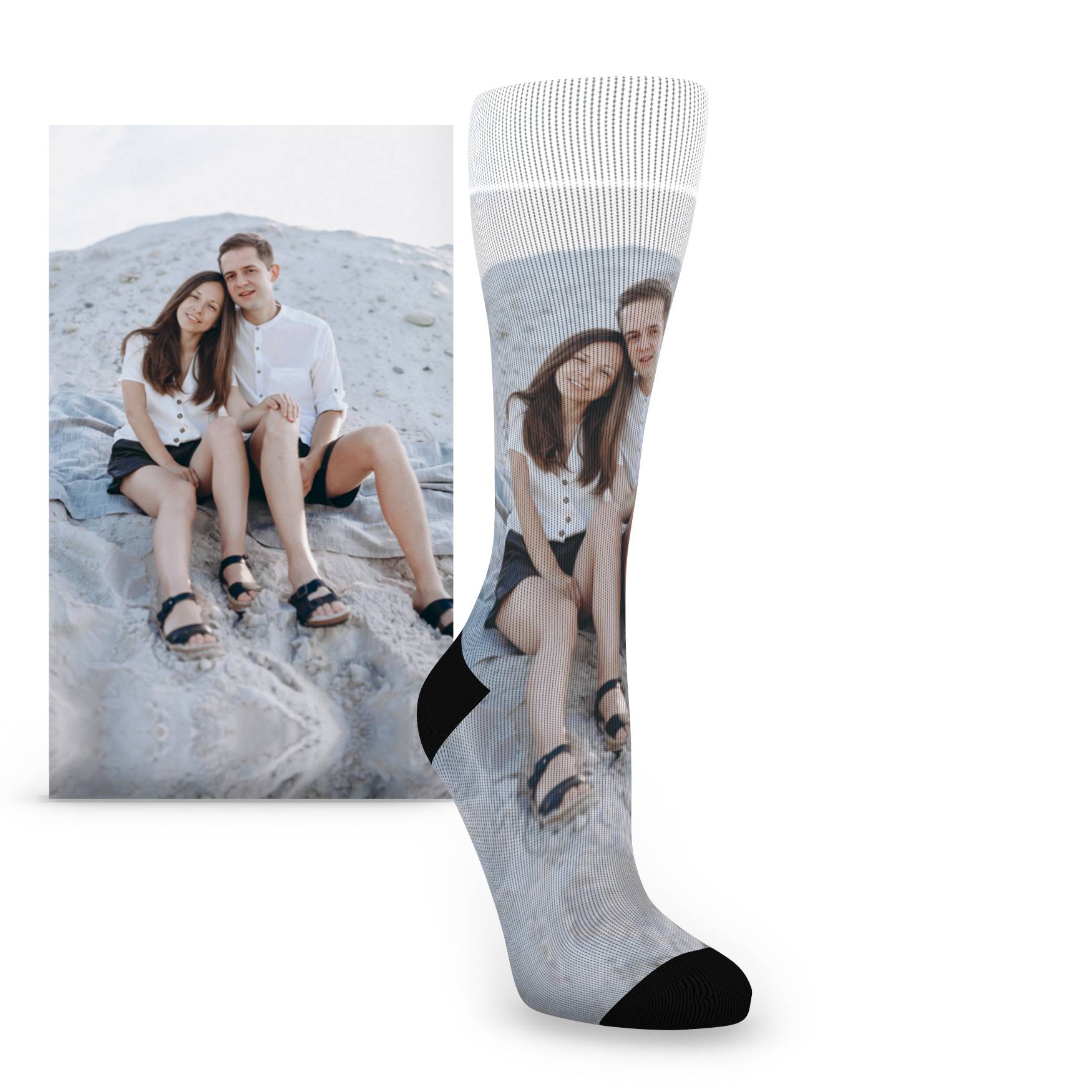 Custom Photo Socks - Women's Full Photo Custom Sock