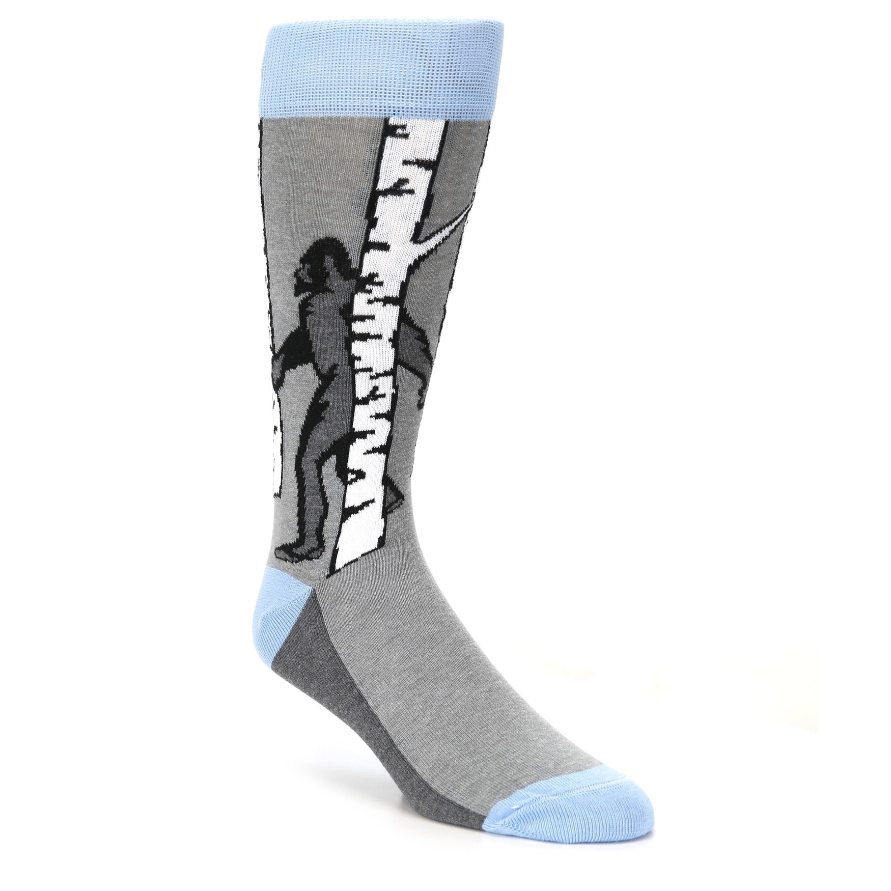 Bigfoot Sasquatch Socks - Made in USA Men's Novelty Dress Socks