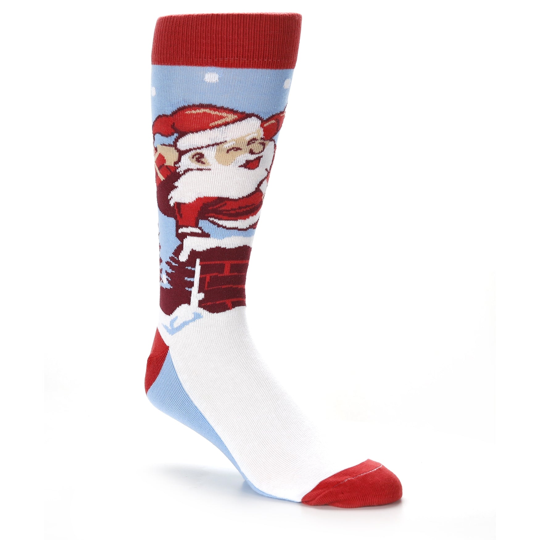 Parkour Santa - USA Made Men's Dress Socks
