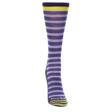 Morgan Crew Purple Merino Wool Socks - Women's Lifestyle Socks