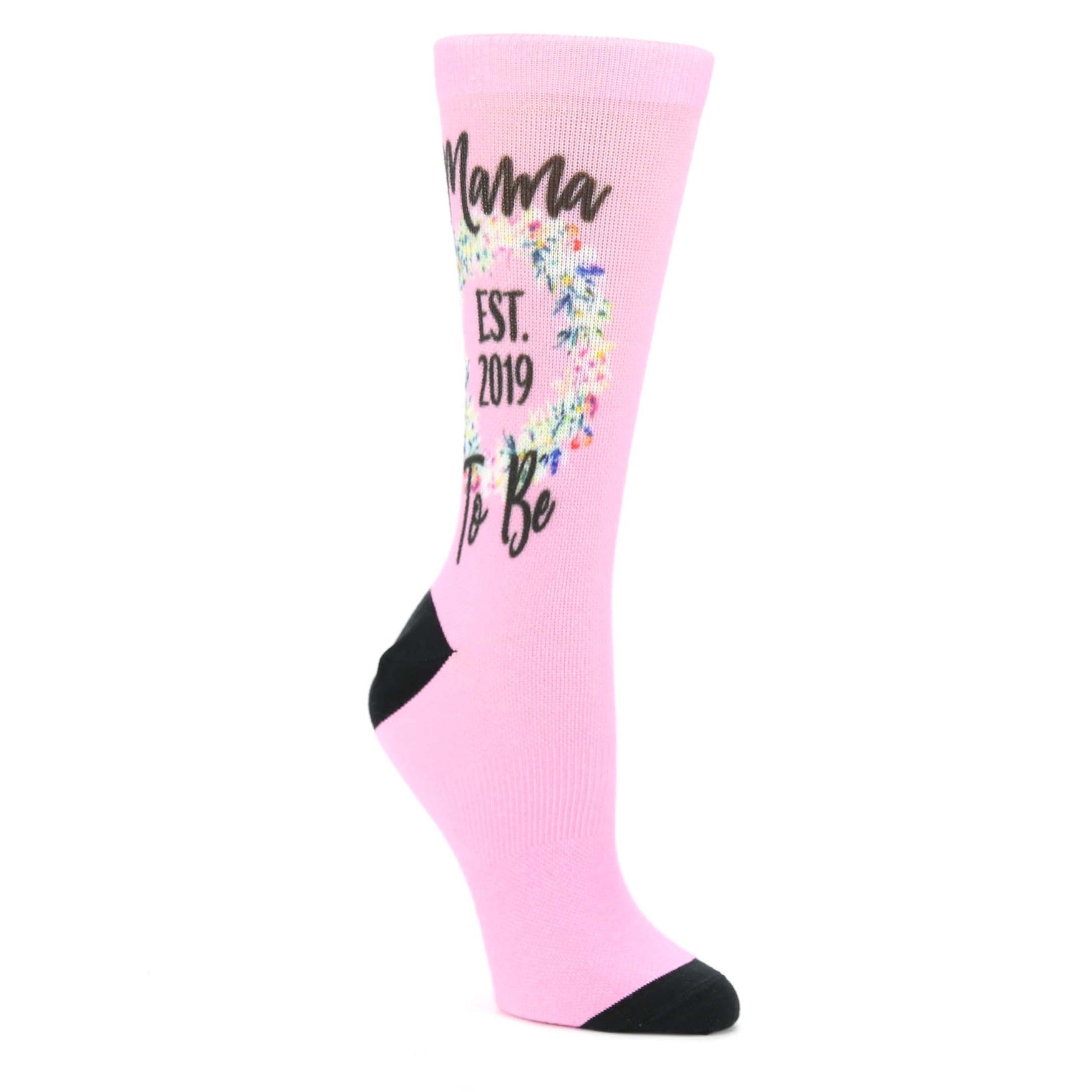 Pink Mama Established Custom Date Socks - Women's Custom Socks