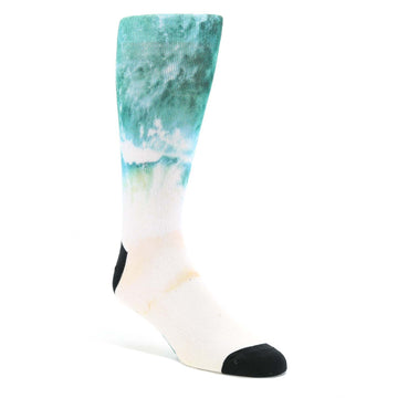 Happy Place Beach Custom Print Men's Socks