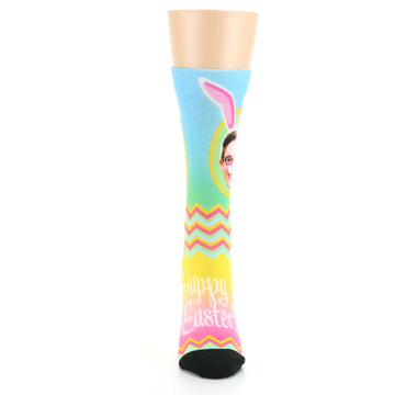 Easter Bunny Ears Custom Face Socks - Women's Custom Socks