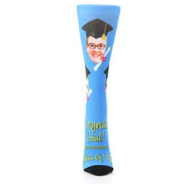 Graduation Cap & Diploma Custom Face Socks - Women's Custom Socks
