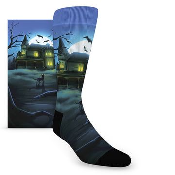 Haunted Halloween Men's Socks