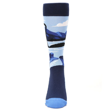 Nessie Loch Ness Monster - USA Made Men's Dress Socks