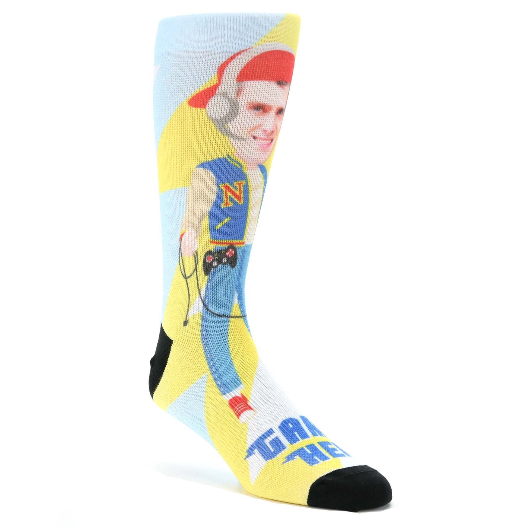 Gamer Hero Custom Face Socks - Men's Custom Socks