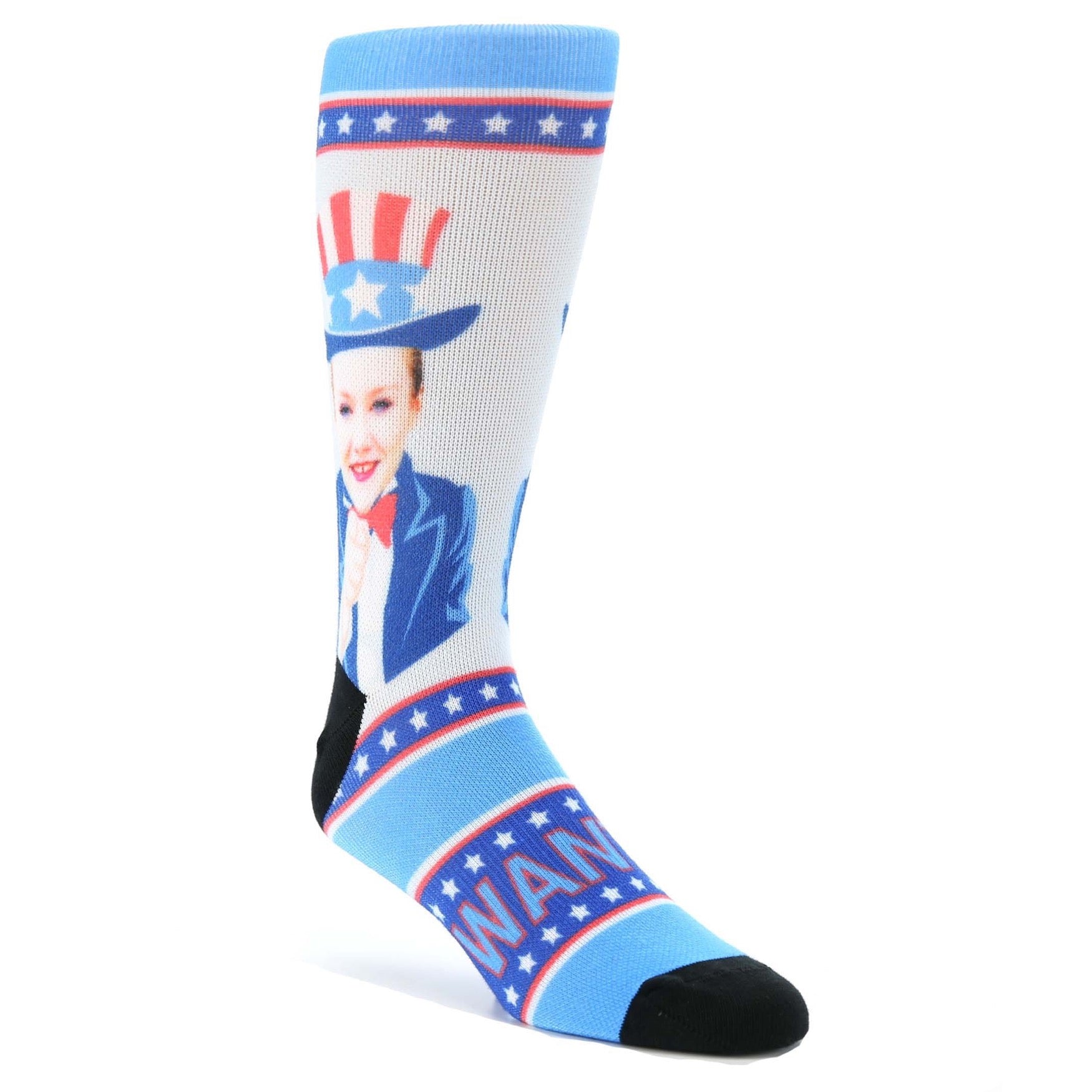 Uncle Sam Custom Face Socks - Men's Custom Socks