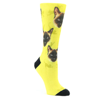 Cat Custom Face Socks - Women's Custom Socks - (multiple colors)