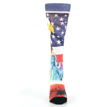 USA Patriotic Custom Print Women's Socks