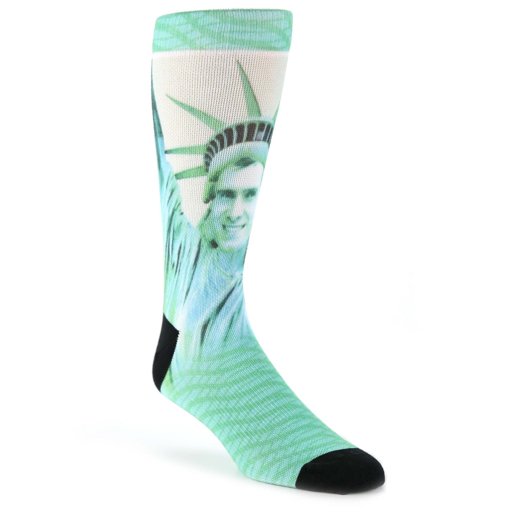 Statue of Liberty Custom Face Socks - Men's Custom Socks