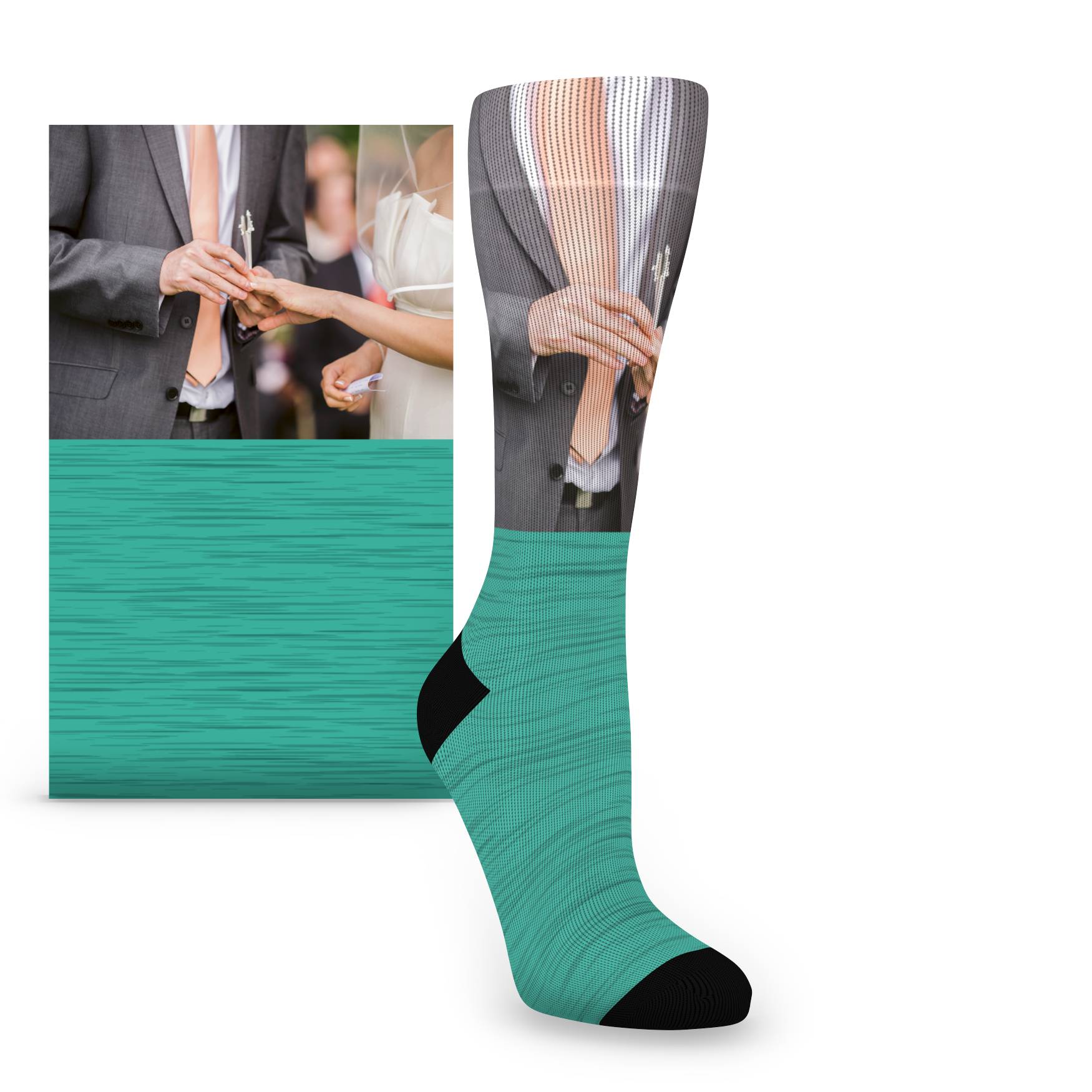 Custom Photo Socks - Women's Pattern Photo Custom Socks