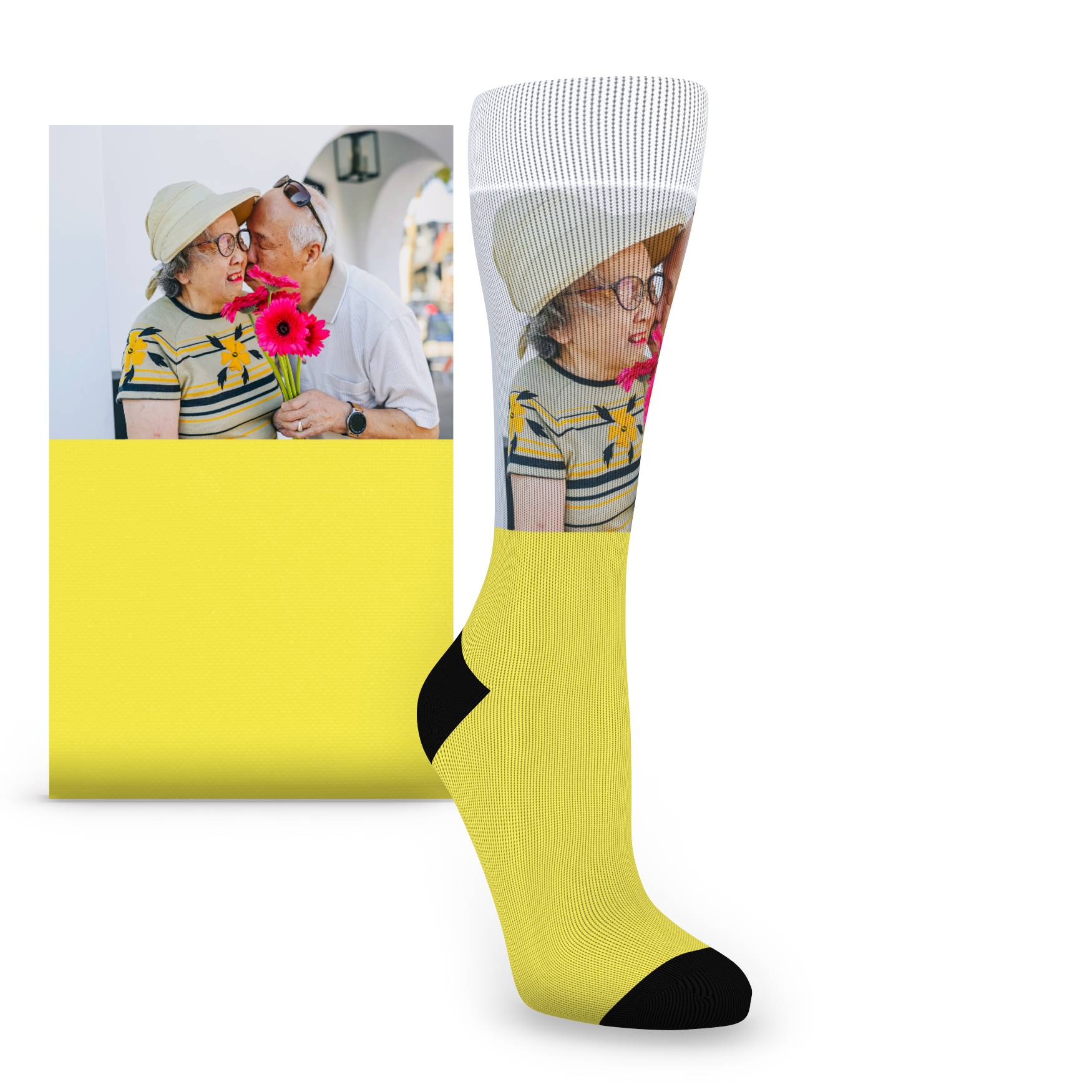 Custom Photo Socks - Women's Patterned Photo Custom Socks